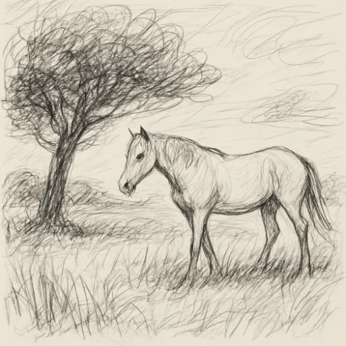 Loose, expressive gesture drawing capturing motion and posture